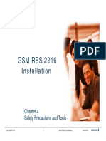 GSM RBS 2216 Installation: Safety Precautions and Tools