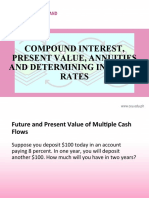 Compound Interest, Present Value, Annuities and Finding The Interest Rates