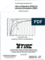 Probability of Detection for NDE