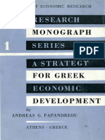 Andreas G. Papandreou - A Strategy For Greek Economic Development