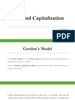 Dividend Capitalization: - Group E
