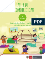 Taller de Psicomotricidad Aulas de 3, 4 y 5 Años y Multiedad de Educación Inicial