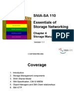 SNIA-SA 110 Chapter 4 Storage Management (Version 1.1)