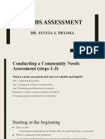 Needs Assessment: Dr. Sylvia A. Delosa