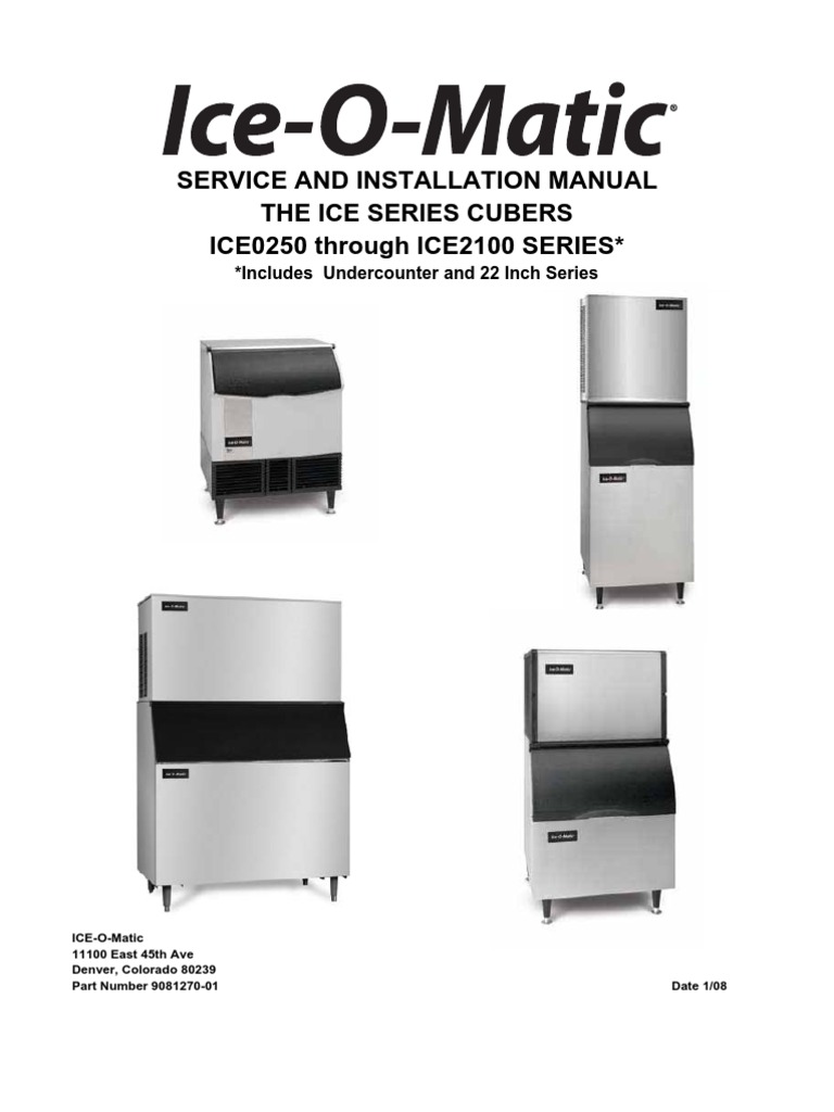 ice-o-matic_0250_2106_service_manual | Ice | Water