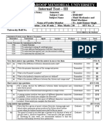 Shri Ramswaroop Memorial University: Internal Test - III