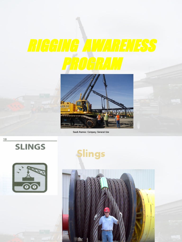 Rigging Awareness Program: Saudi Aramco: Company General Use | PDF ...