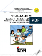 EIM GRADE 9 10 Q4 Module 1a - Philippine Electrical Code PEC Provisions in Installing Electrical Boxes. - NEW