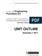 Unit Outline_Thermal Engineering Processes 331_2011