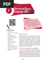 9 Structured Query Language (SQL) : in This