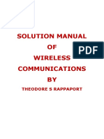 Solution Manual of Wireless Communications by Theodore S Rappaport 5 PDF Free
