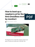 How To Boot Up A Raspberry Pi For The First Time (Headless Mode and by Monitor) - by Tassia - Medium