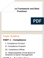 Compliance Framework and BP