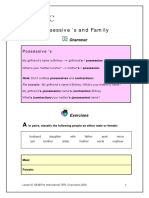 Possessive 'S and Family