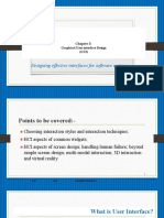 Designing Effective Interfaces For Software Systems: Graphical User-Interface Design (GUI)