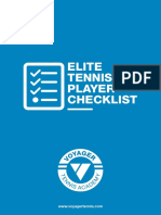 Elite Tennis Player Checklist