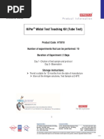 Widal Test Teaching Kit (Tube Test)