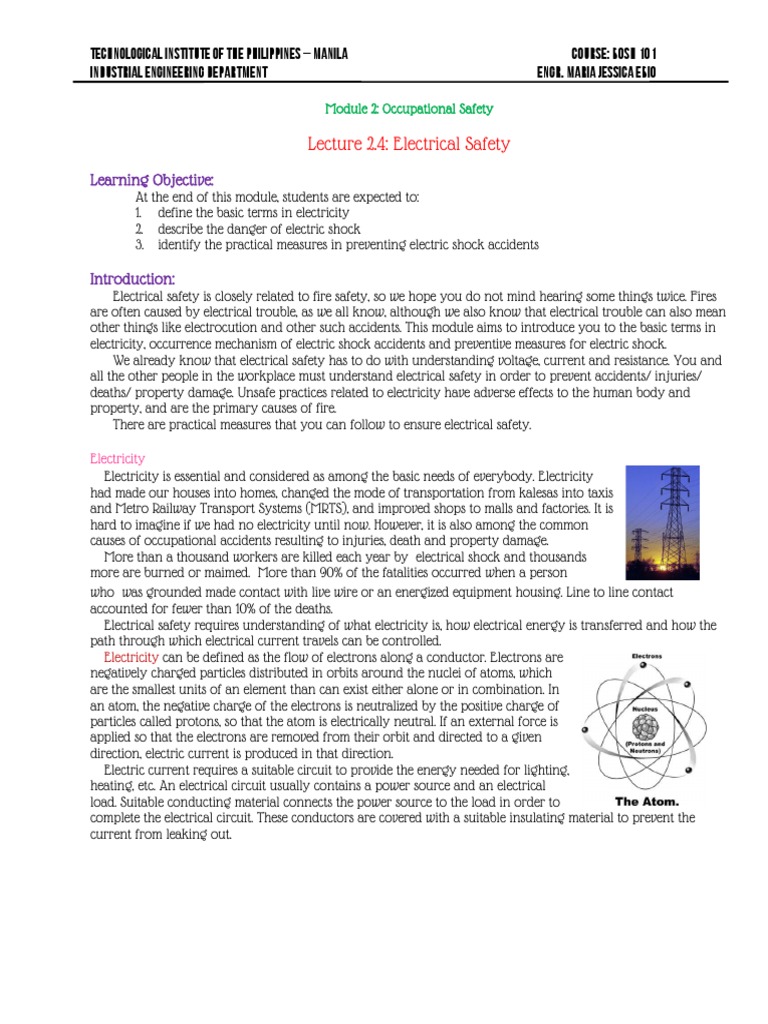 Understanding Electrical Safety Basics | PDF | Fuse (Electrical ...