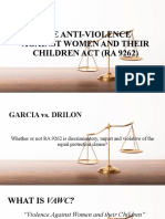 The Anti-Violence Against Women and Their Children Act (Ra 9262)