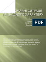 Надзвичайні ситуації природного характеру,або стихійні лиха