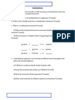 Carbohydrate AS Biology Questions OCR AQA Edexcel