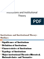 Institutions and Institutional Theory