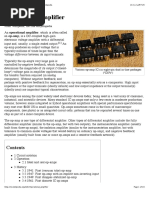 Operational Amplifier: From Wikipedia, The Free Encyclopedia