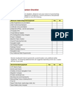 Boater's Pre-Departure Checklist: Know Your Vessel. Before Departure, Always Be Sure Your Vessel Is in Good Working