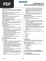 Application For A Medicare Entitlement Statement: When To Use This Form