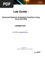 Lab Guide: Advanced Network Automation Solutions Using Cisco Ios Eem