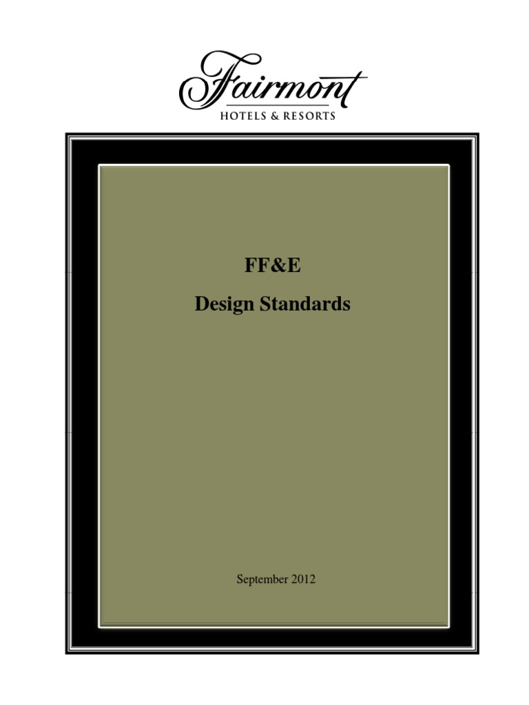 Fairmont FFE Design Standards V 4 2012 | Download Free PDF | Carpet | Yarn