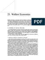 Welfare Economics: W, and (B) To Suggest Ways of Raising W To