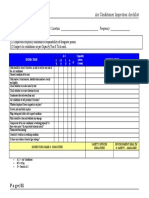 Air Conditioner Inspection Checklist