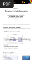 Compiler II: Code Genaration: These Slides Support Chapter 11 of The Book by Noam Nisan and Shimon Schocken MIT Press