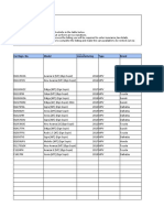 Car Regn. No. Model Type Brand Year of Manufacturing