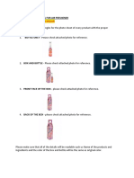 Photoshoot Guidelines of 4 Angle Shoot For AF 250ML