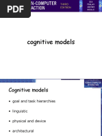 Cognitive Models