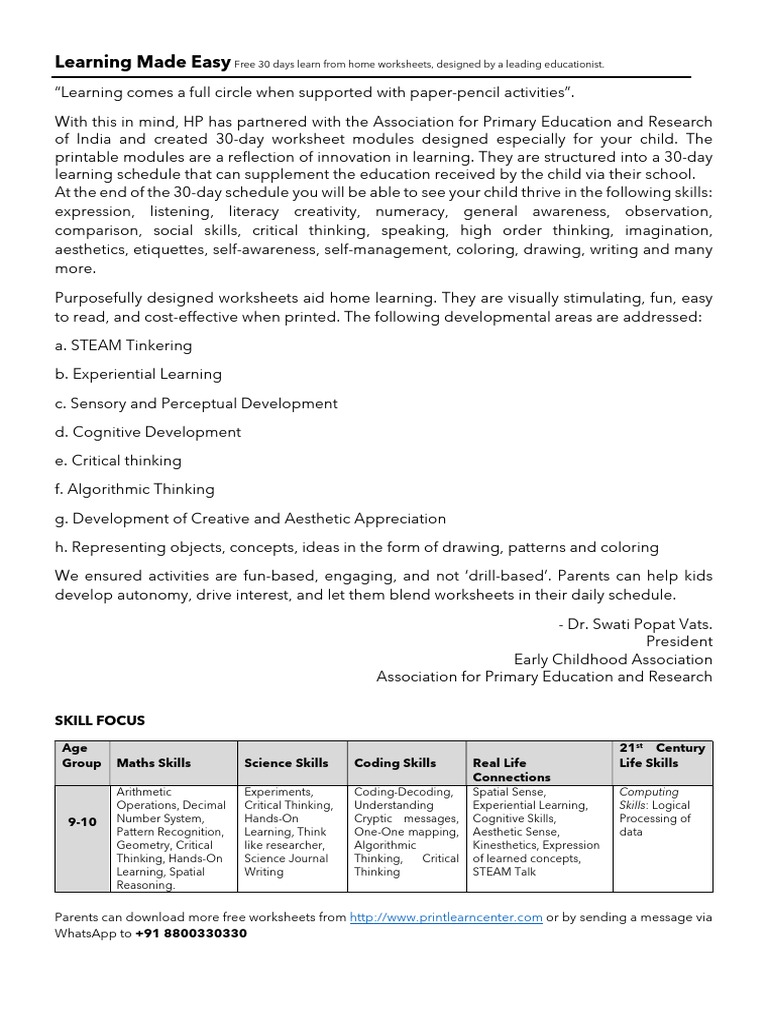 Free 30-Day Home Learning Worksheets | PDF | Asteroid | Meteoroid