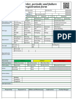 Work Order, Periodic and Failure Registration Form: Workshop Job