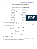 Addition and Subtraction KS2 SATS Standard Worksheet: WWW - Satspapersguide.co - Uk