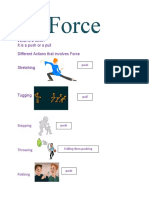 Force: What Is A Force? Itisapushorapull Different Actions That Involves Force