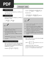 Chapter 10 - Straight Lines Revision Notes