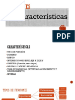 Caracteristicas de Funciones