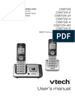 Vtech Vtech Cordless Telephone cs6729 Users Manual 392407