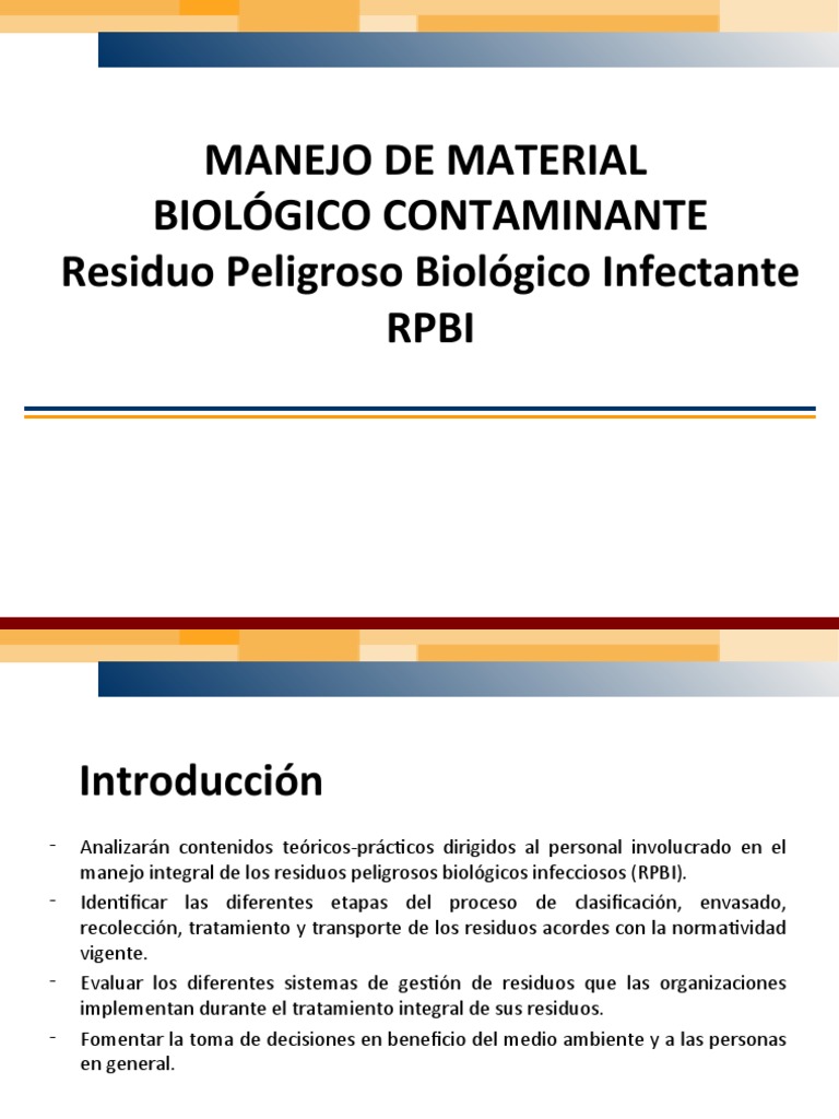 Presentacion 1. Rpbi | PDF | Residuos | Gestión de residuos