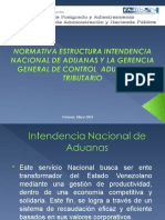 Estructura y funciones de la Intendencia Nacional de Aduanas de Venezuela