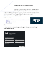 Dell Storage SC - How To Send Support Assist and Enable Secure Console