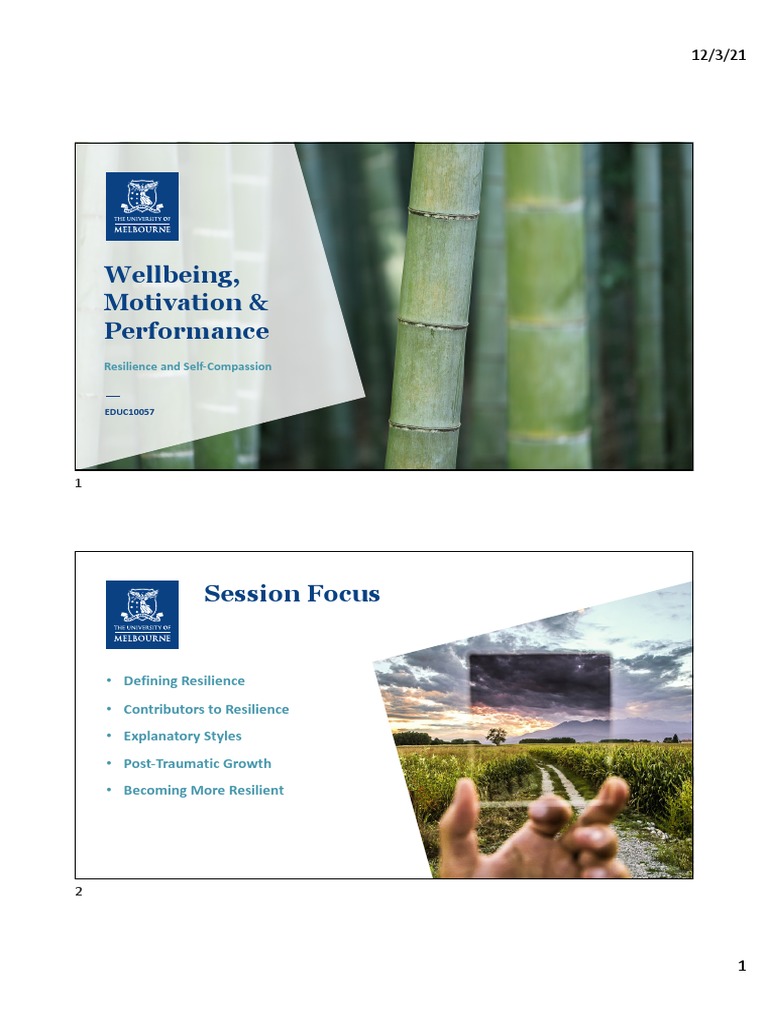 Resilience and Self-Compassion Strategies | PDF | Psychological ...