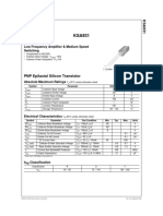 PNP Epitaxial Silicon Transistor: Low Frequency Amplifier & Medium Speed Switching