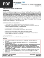 SOP AmmoniumCl Loading Test